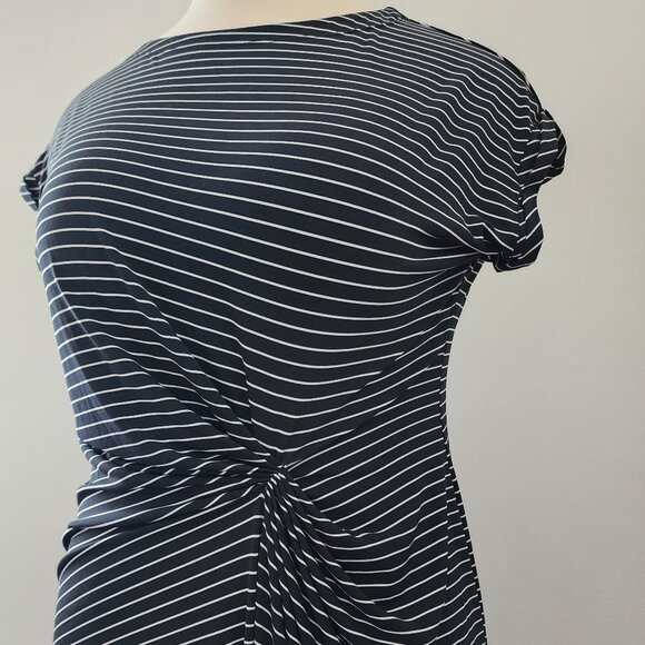 Kenneth Cole Reaction Striped Stretch Dress XL - Picture 2 of 3